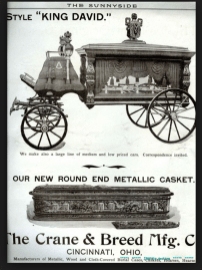 crane and breed hearse and casket